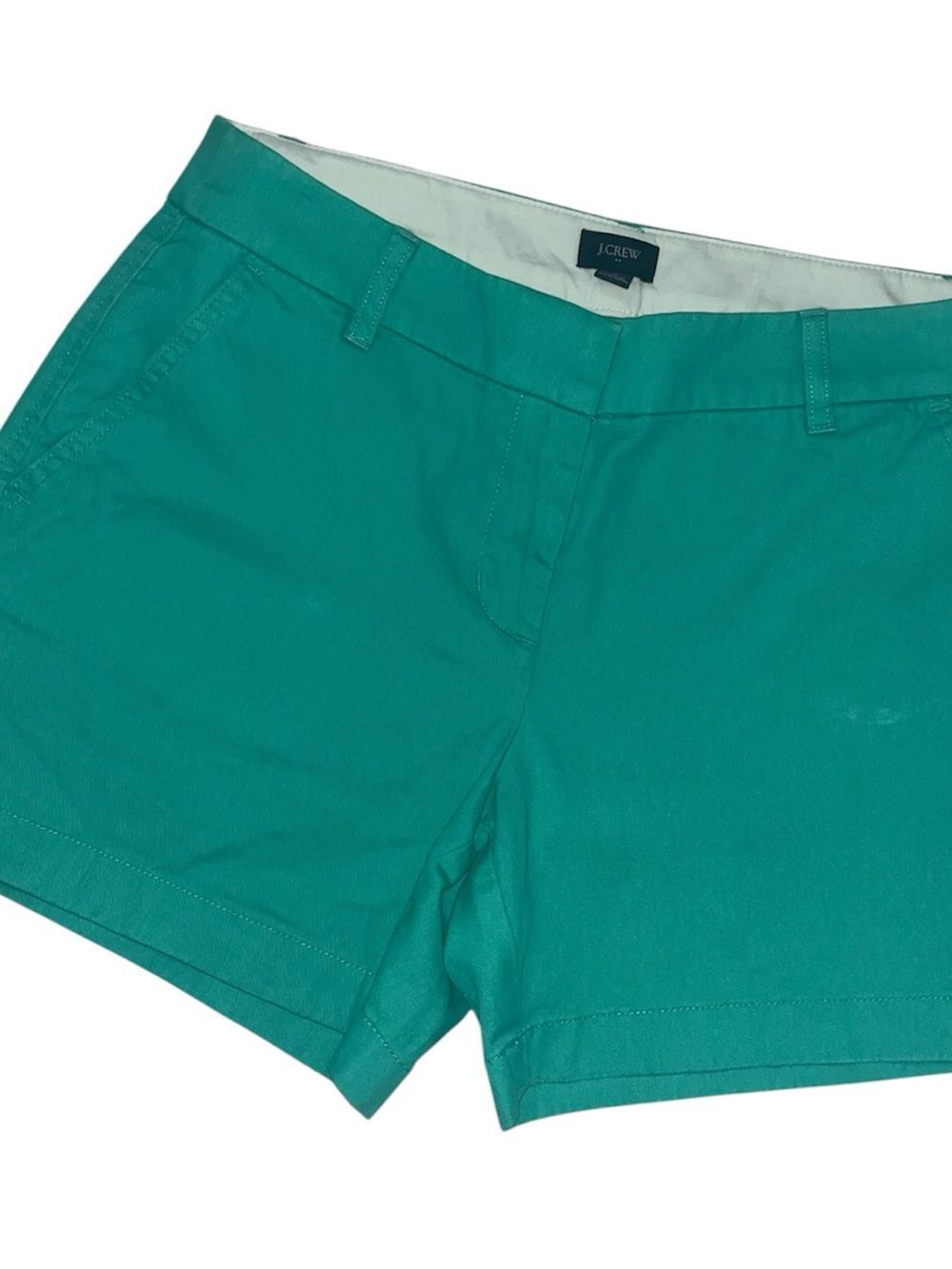 J. Crew Women's Teal Green Cotton Shorts size 6